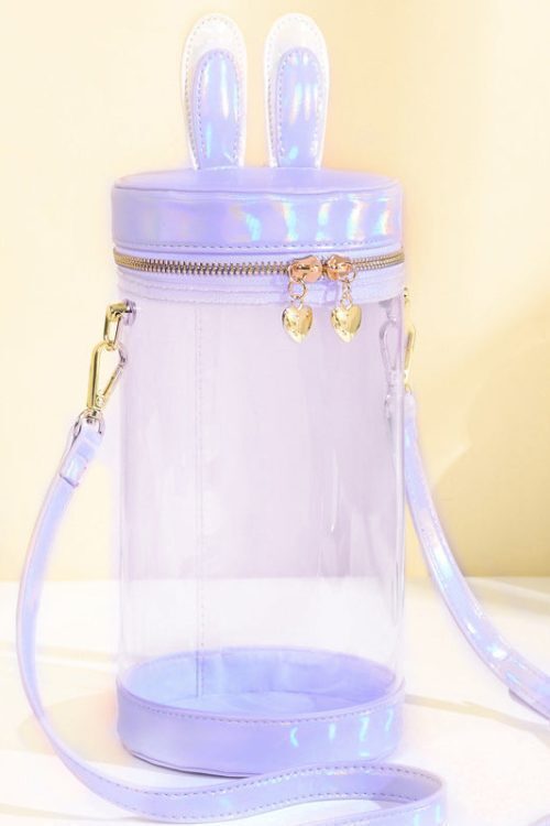 Mini White Bunny Ita Bag for Plushies and Pins