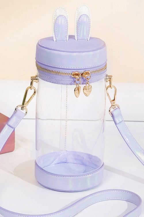 Mini White Bunny Ita Bag for Plushies and Pins