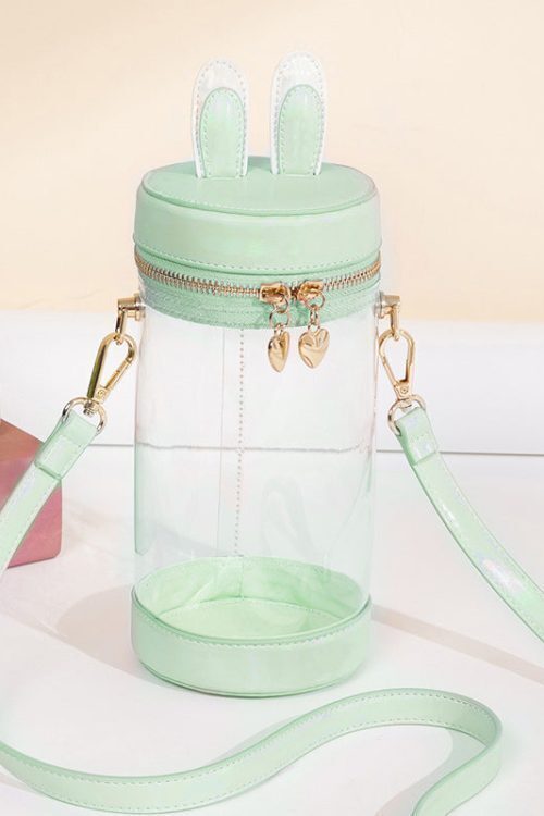 Mini White Bunny Ita Bag for Plushies and Pins