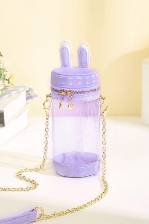 Mini White Bunny Ita Bag for Plushies and Pins