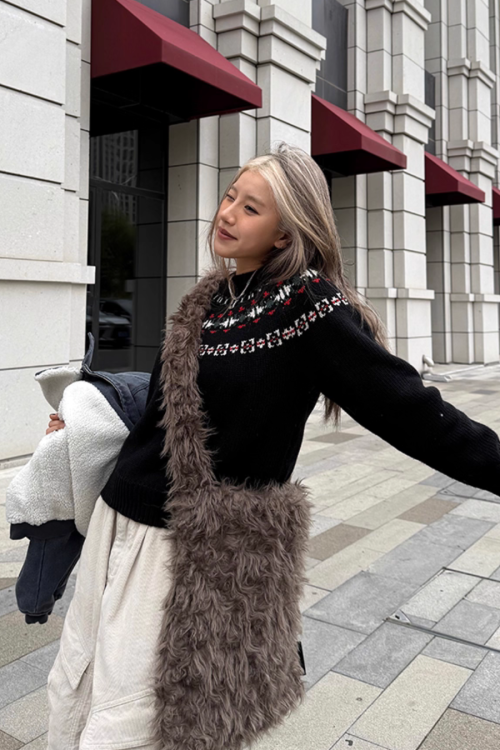 Nordic Knit Long Sleeve Top