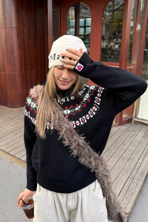 Nordic Knit Long Sleeve Top