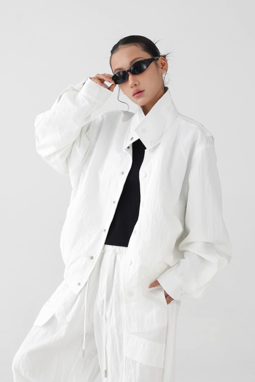 Nylon Casual Jacket / Nylon Wide Pants
