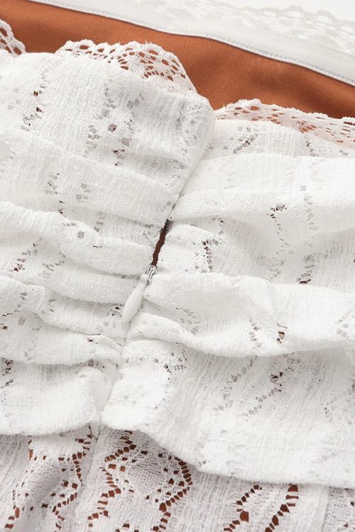 Off-Shoulder Lace Maxi Dress