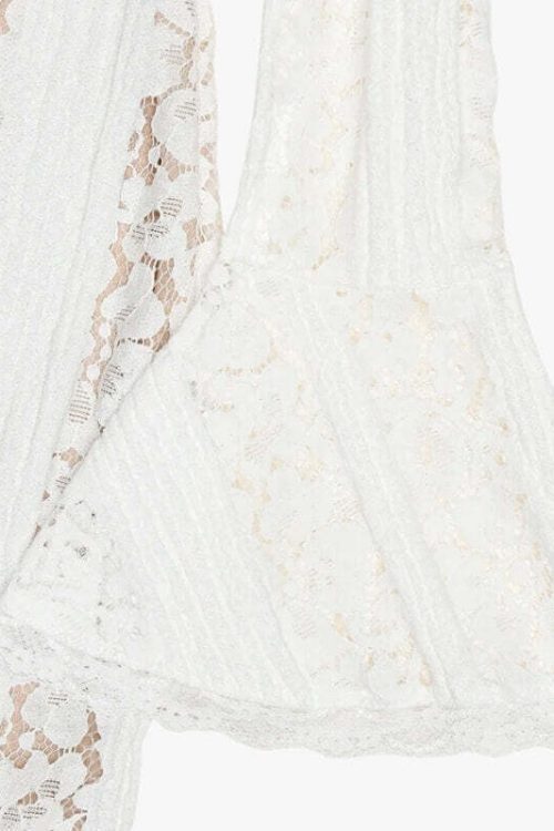 Off-Shoulder Lace Maxi Dress
