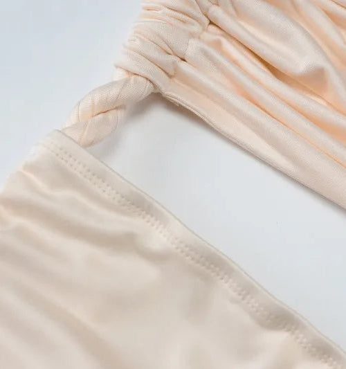 One Shoulder Ruched Maxi Dress