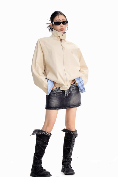Paid Collar Work Jacket