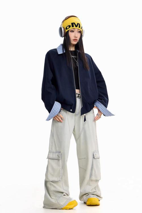 Paid Collar Work Jacket
