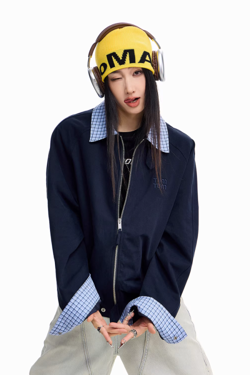 Paid Collar Work Jacket