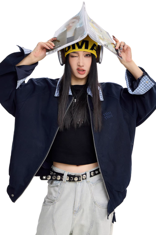 Paid Collar Work Jacket