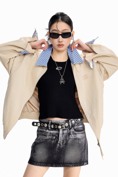 Paid Collar Work Jacket