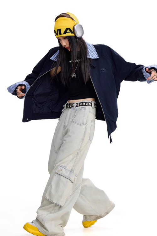 Paid Collar Work Jacket