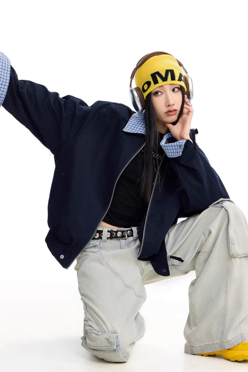 Paid Collar Work Jacket