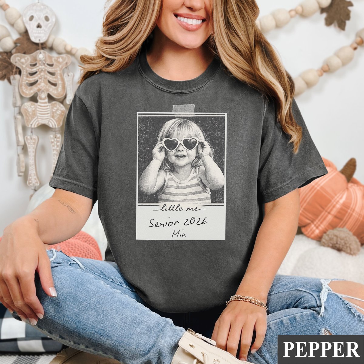 Personalised Senior 2026 Shirt Custom Photo Comfort Colors S tshirt