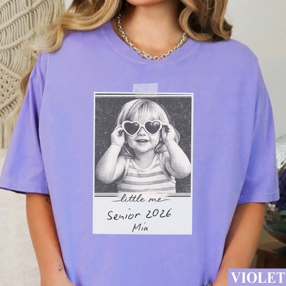 Personalised Senior 2026 Shirt Custom Photo Comfort Colors S tshirt