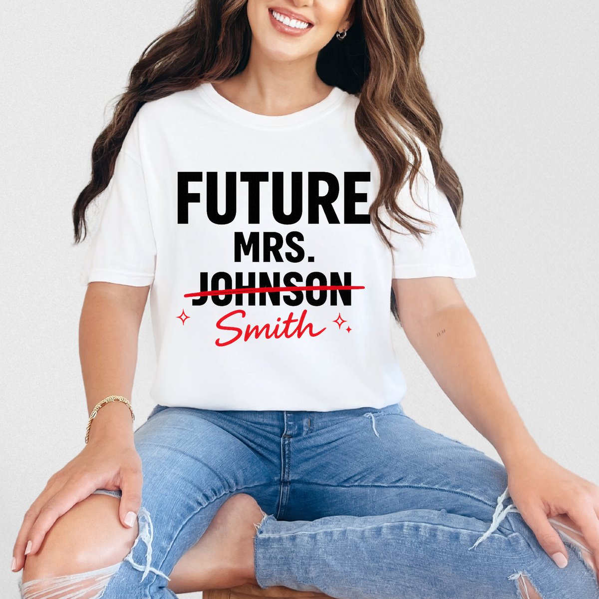 Personalized Future Mrs Shirt Custom Bride To Be Tee Dainty tshirt