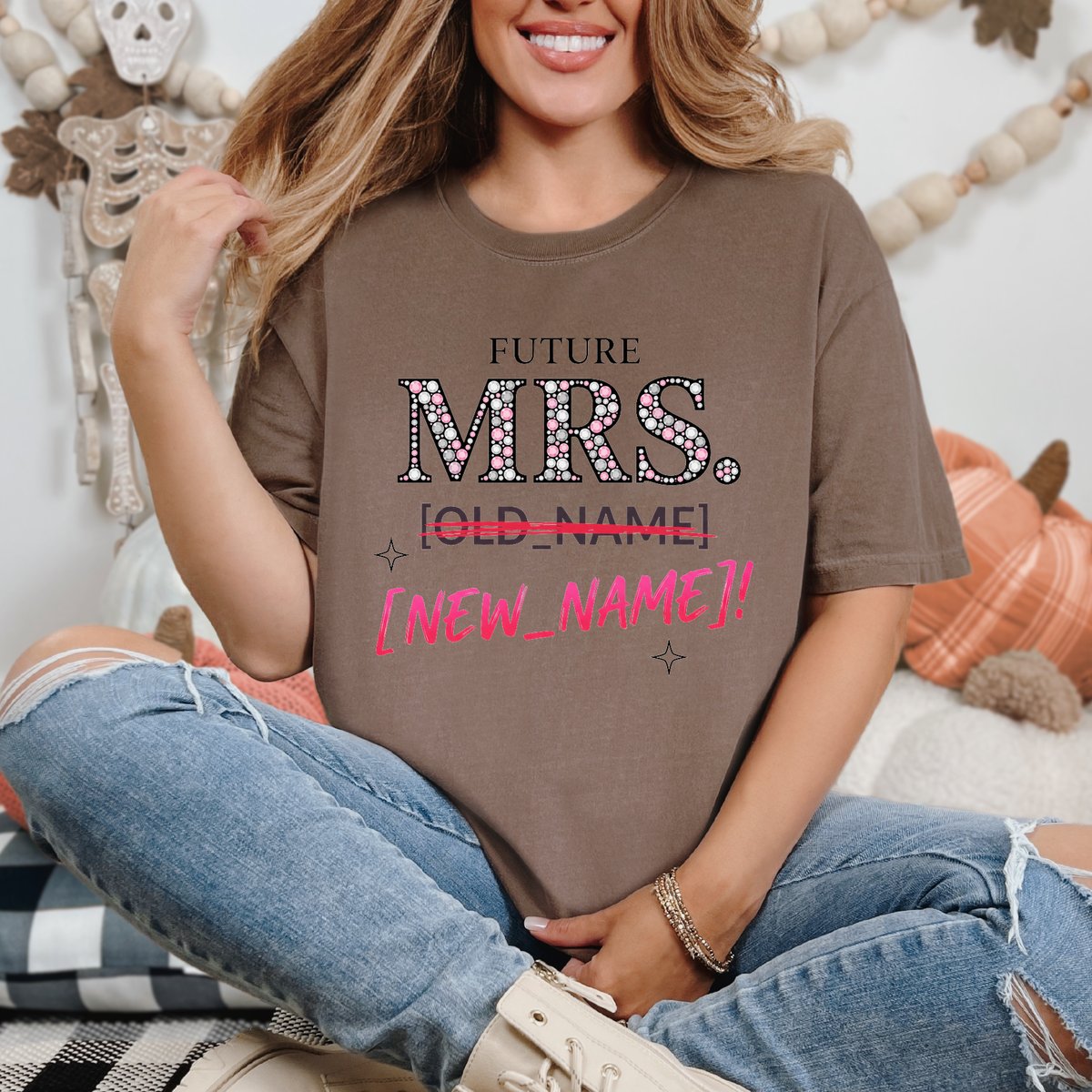 Personalized Future Mrs Shirt Custom Bride To Be Tee Dainty tshirt