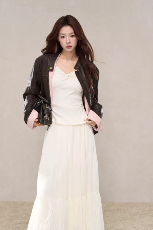 Pink Leather Jacket
