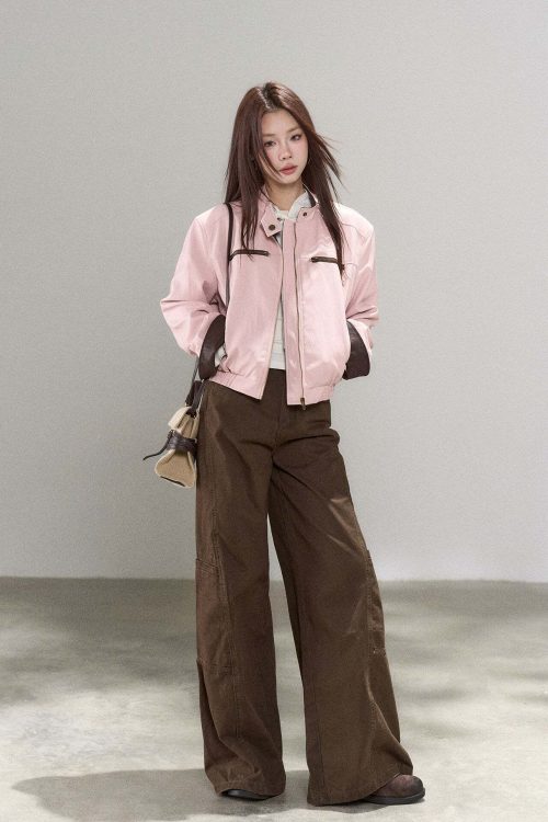 Pink Leather Jacket