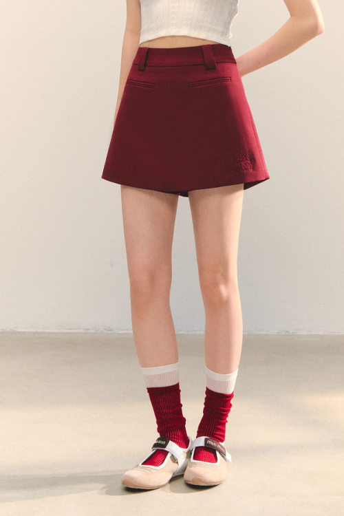 Plaid Spliced Hood Hoodie / Mini Skirt / Flare Pants