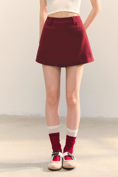 Plaid Spliced Hood Hoodie / Mini Skirt / Flare Pants