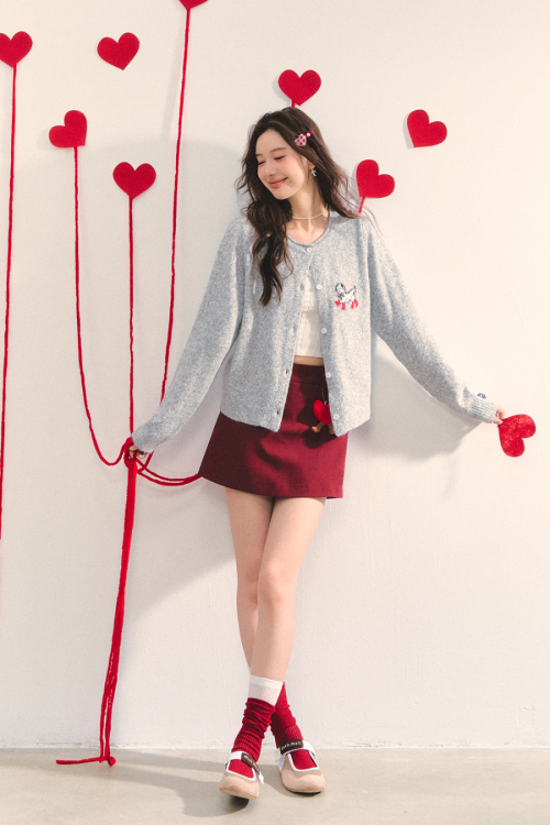 Plaid Spliced Hood Hoodie / Mini Skirt / Flare Pants