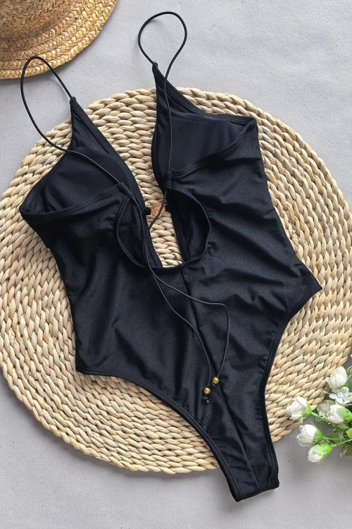Plunge One Piece Swimsuit