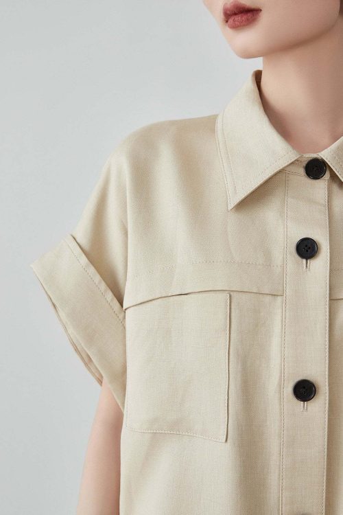 Pocket Mini Shirt Dress