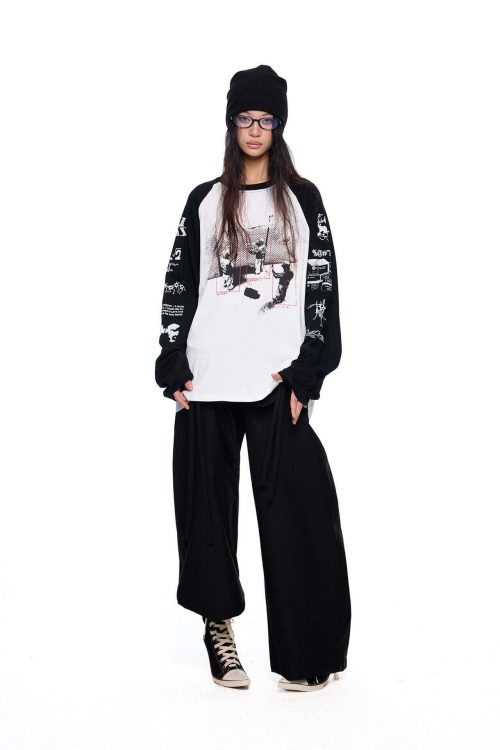 Pocket Wide-Leg Pants