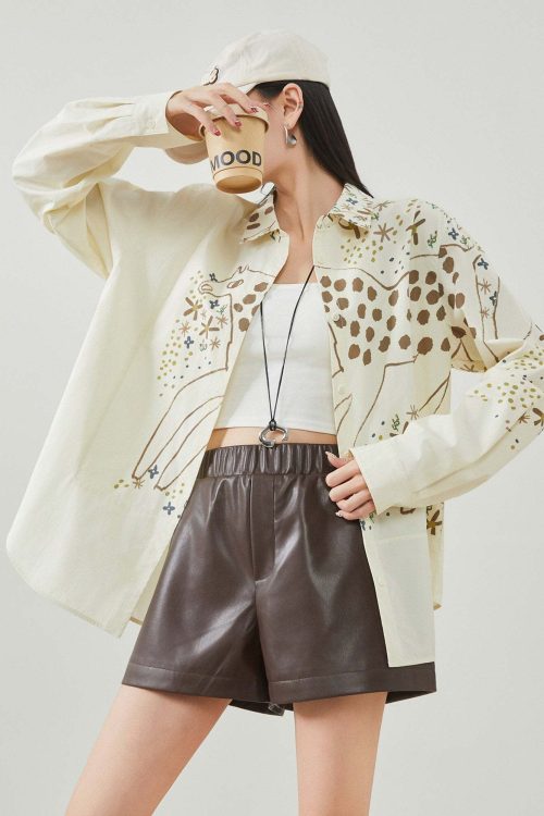 Pony Print Long-Sleeve Shirt