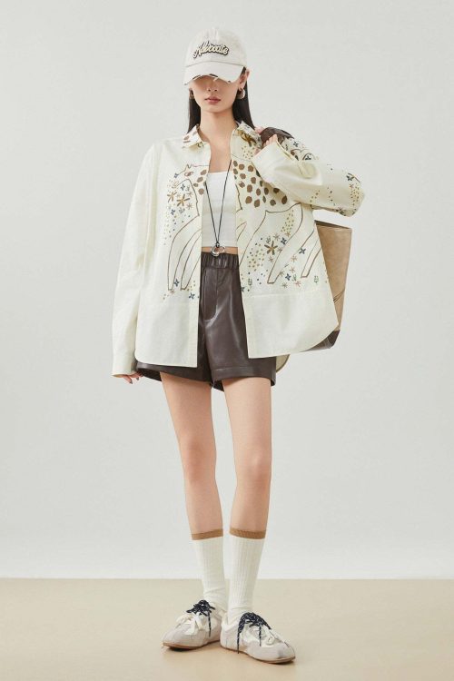 Pony Print Long-Sleeve Shirt