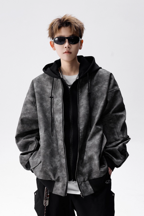 PU Leather Padded Jacket