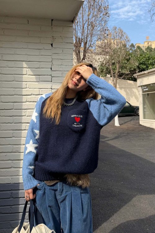 Pullover Raglan Sweater Knit