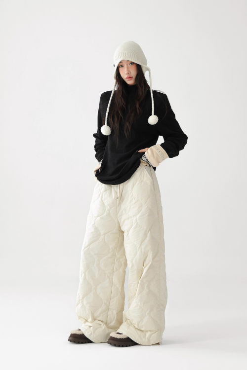 Quilted Loose Casual Pants