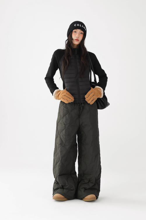 Quilted Loose Casual Pants