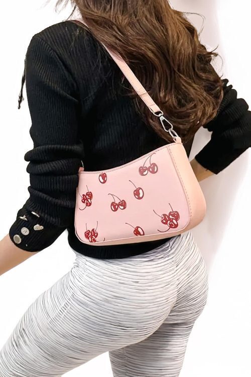 Red Cherry Shoulder Bag for Pin Display