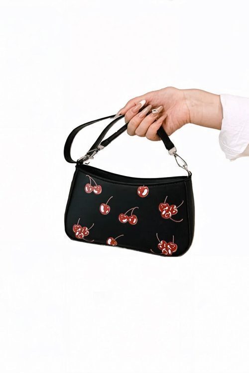 Red Cherry Shoulder Bag for Pin Display