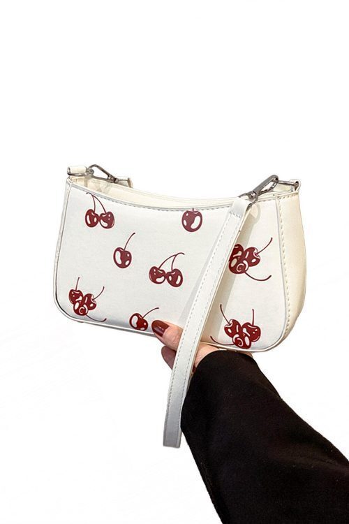 Red Cherry Shoulder Bag for Pin Display