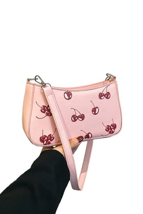 Red Cherry Shoulder Bag for Pin Display