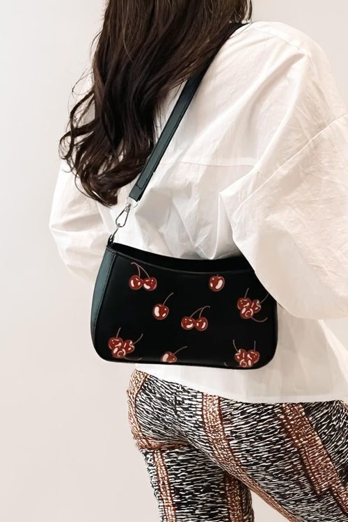 Red Cherry Shoulder Bag for Pin Display