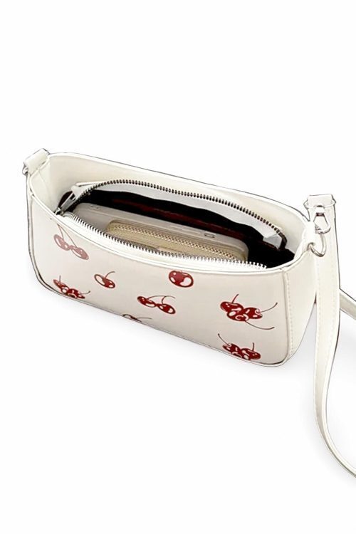 Red Cherry Shoulder Bag for Pin Display