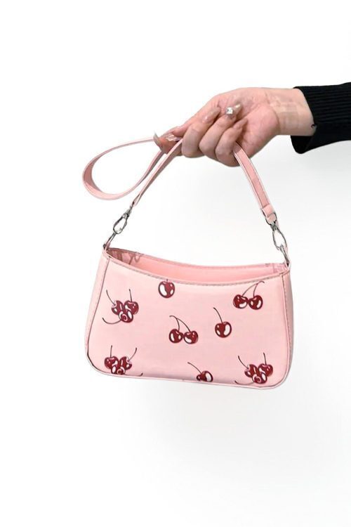 Red Cherry Shoulder Bag for Pin Display