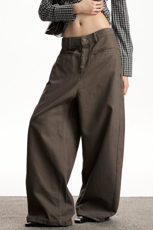 Relax Twill Wide Pants