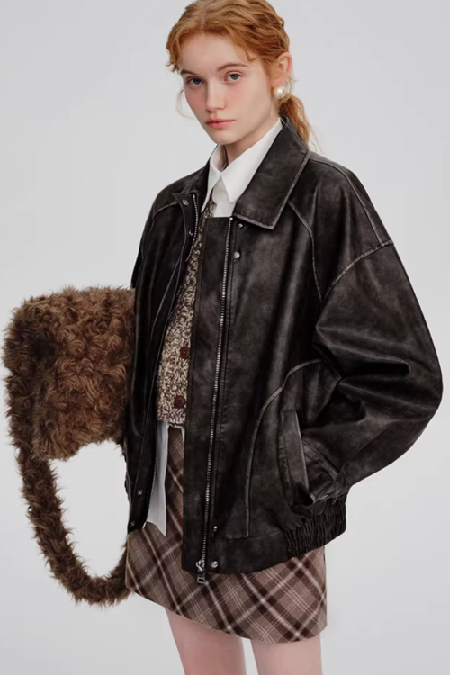 Retro Biker Jacket