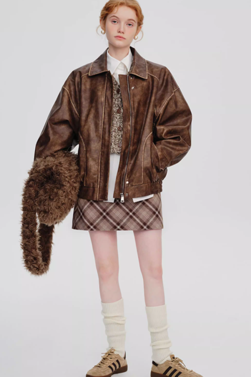 Retro Biker Jacket