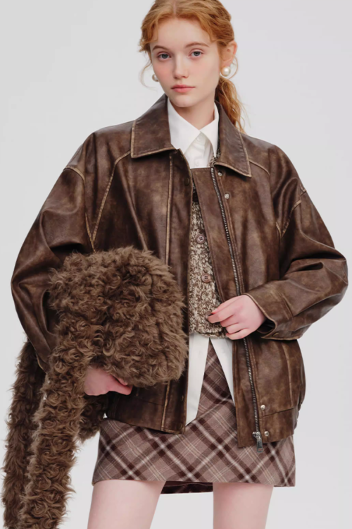 Retro Biker Jacket