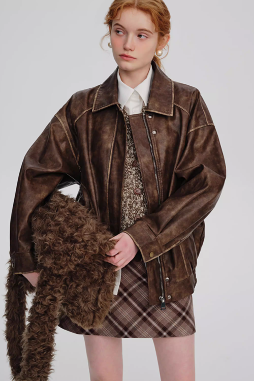 Retro Biker Jacket