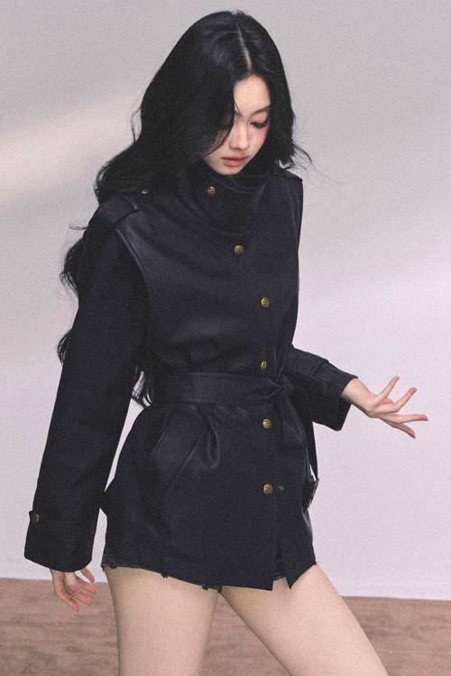 Retro Oversized Leather Jacket