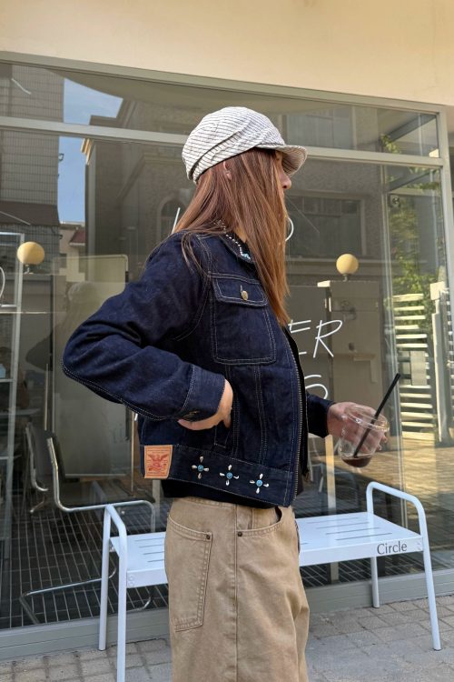Retro Studded Denim Jacket