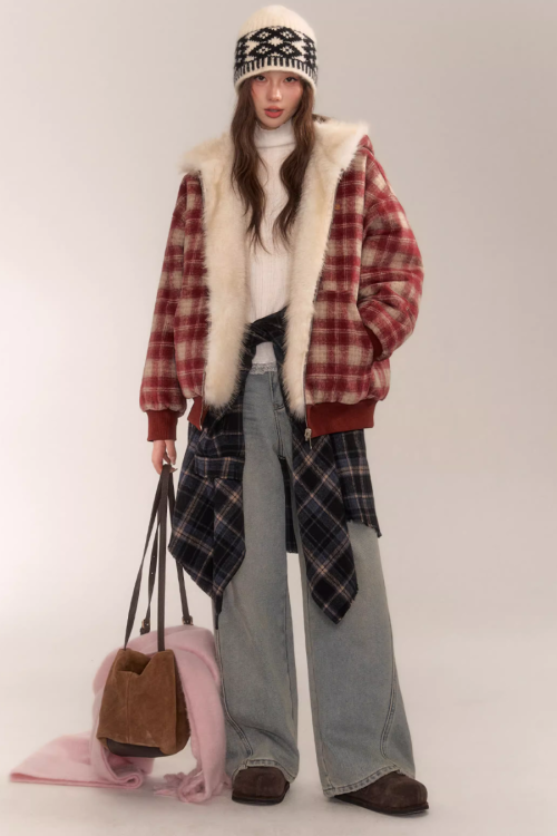 Reversible Check Fleece Jacket
